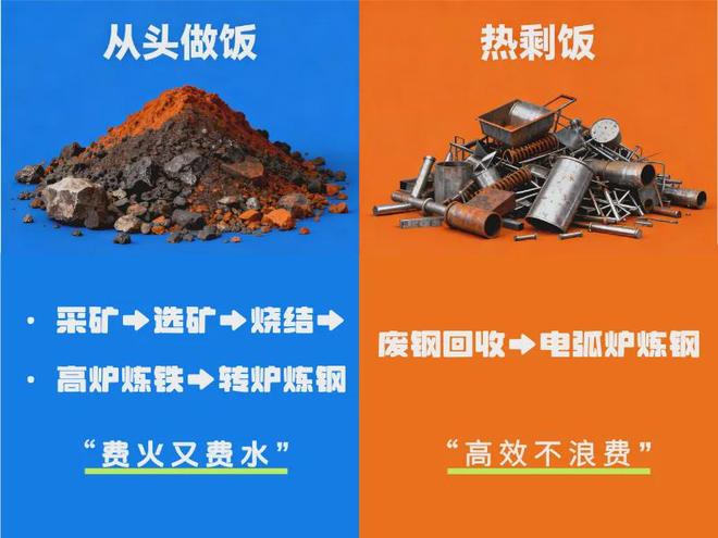 为啥钢材也要用“二手”的？废钢显眼包申请出战！(图2)